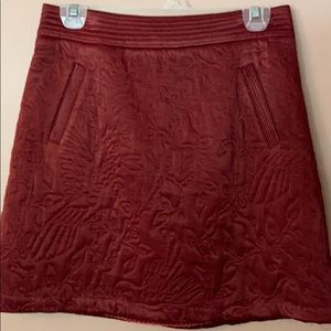 Anthropologie Mauve quoted mini skirt